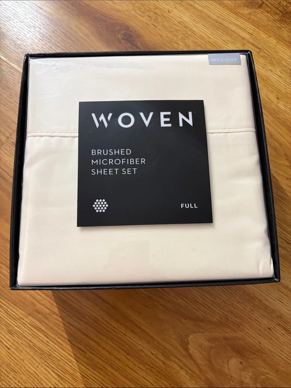 Malouf Brushed Microfiber Sheet Set Full Driftwood NWT